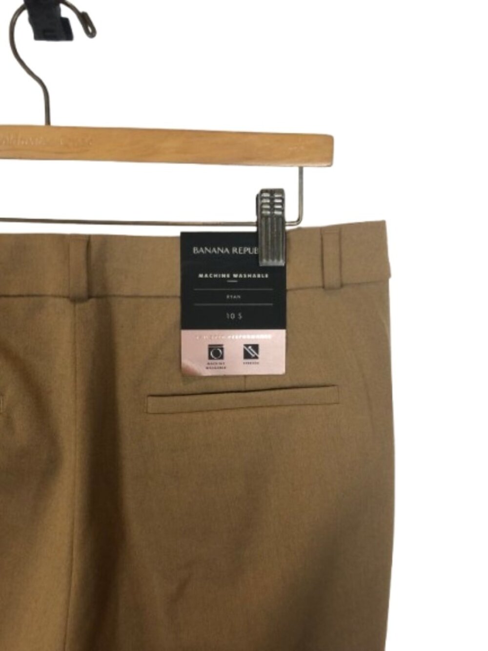 NWT Banana Republic Petite Size 10 10P Camel Structured Flannel Pant Blazer Suit - Picture 7 of 12